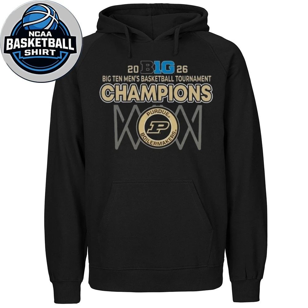 Purdue Boilermakers 2026 Big Ten Men’s Basketball Tournament Champions Logo T-Shirt