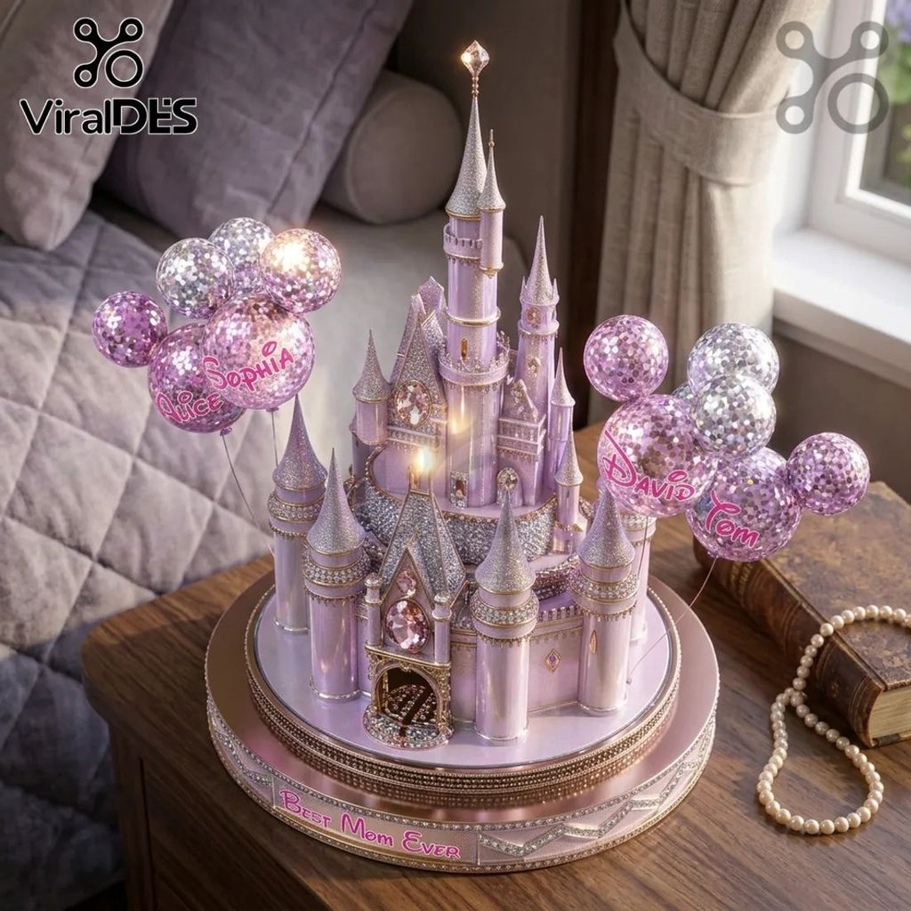 Personalized Magical Castle LED Light Sculpture