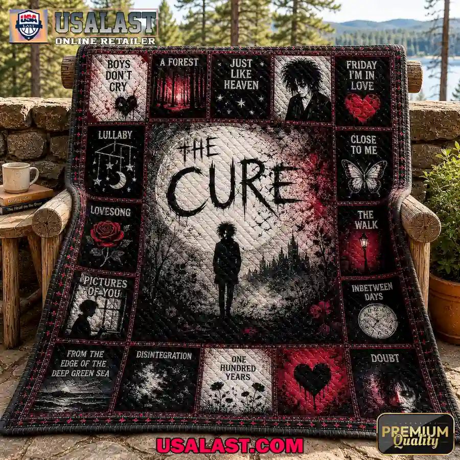 The Cure Gothic Rock Premium Quilt Blanket