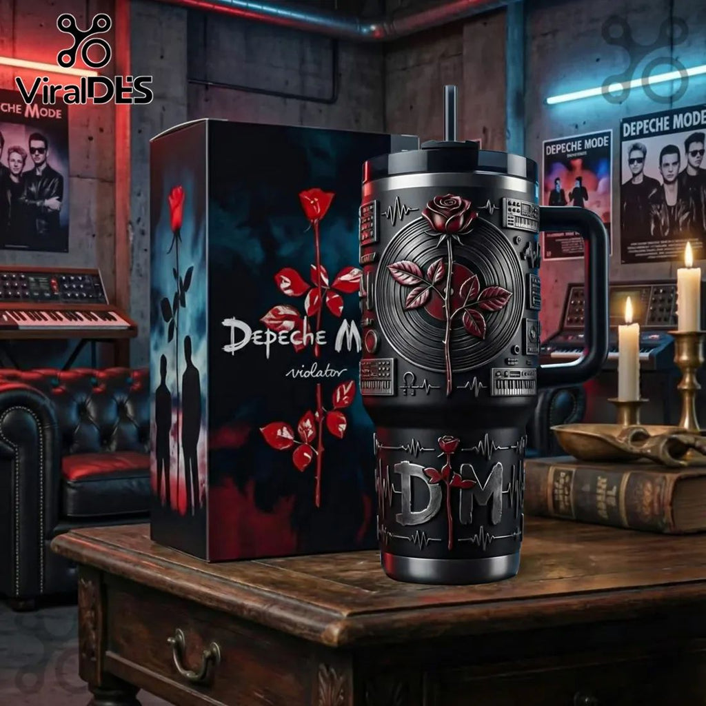 Depeche Mode Violator 40oz Stanley Handle Tumbler