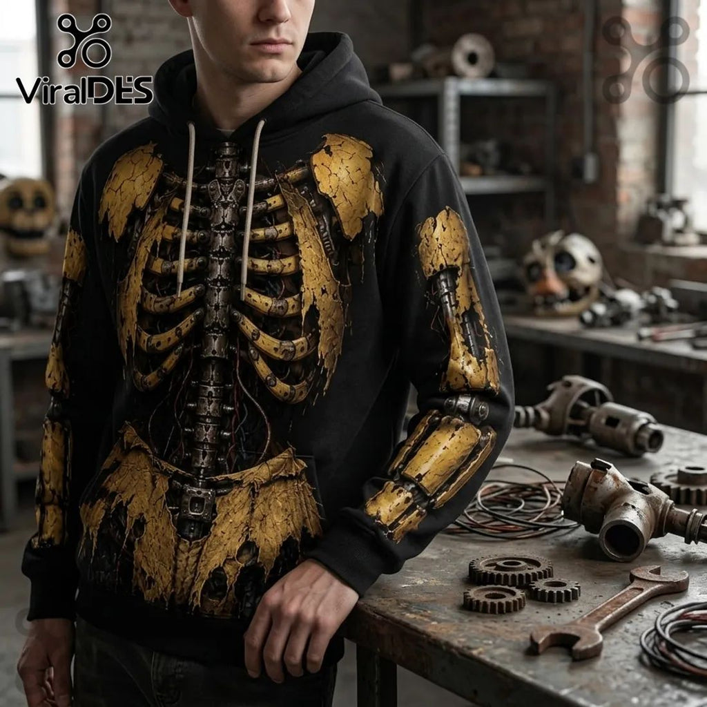 Five Nights at Freddys Chica Mechanical Skeleton Hoodie