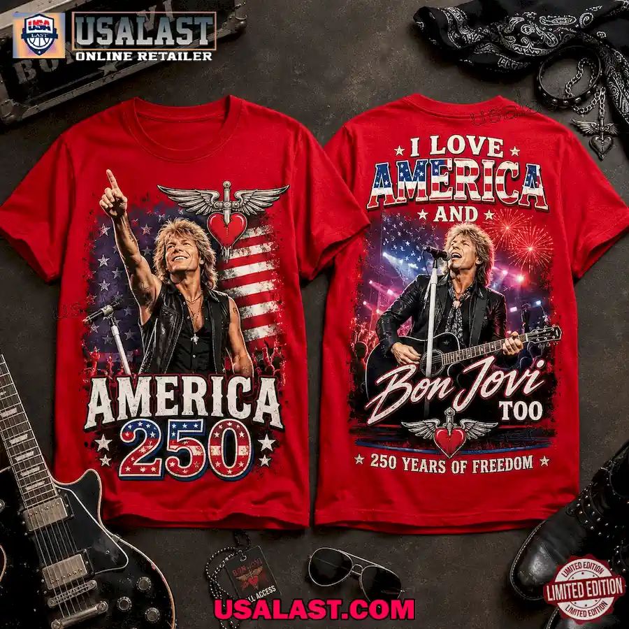 Bon Jovi America 250 Years Of Freedom 3D Shirt