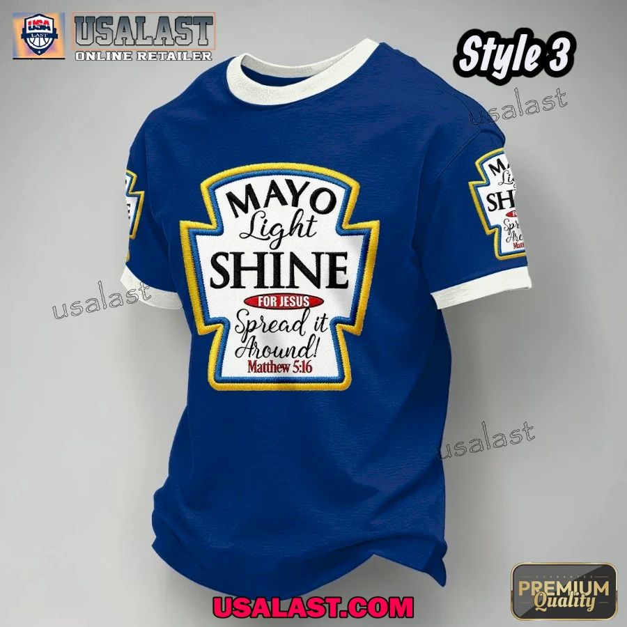 Christian Mayo Light Shine For Jesus Casual T-Shirt