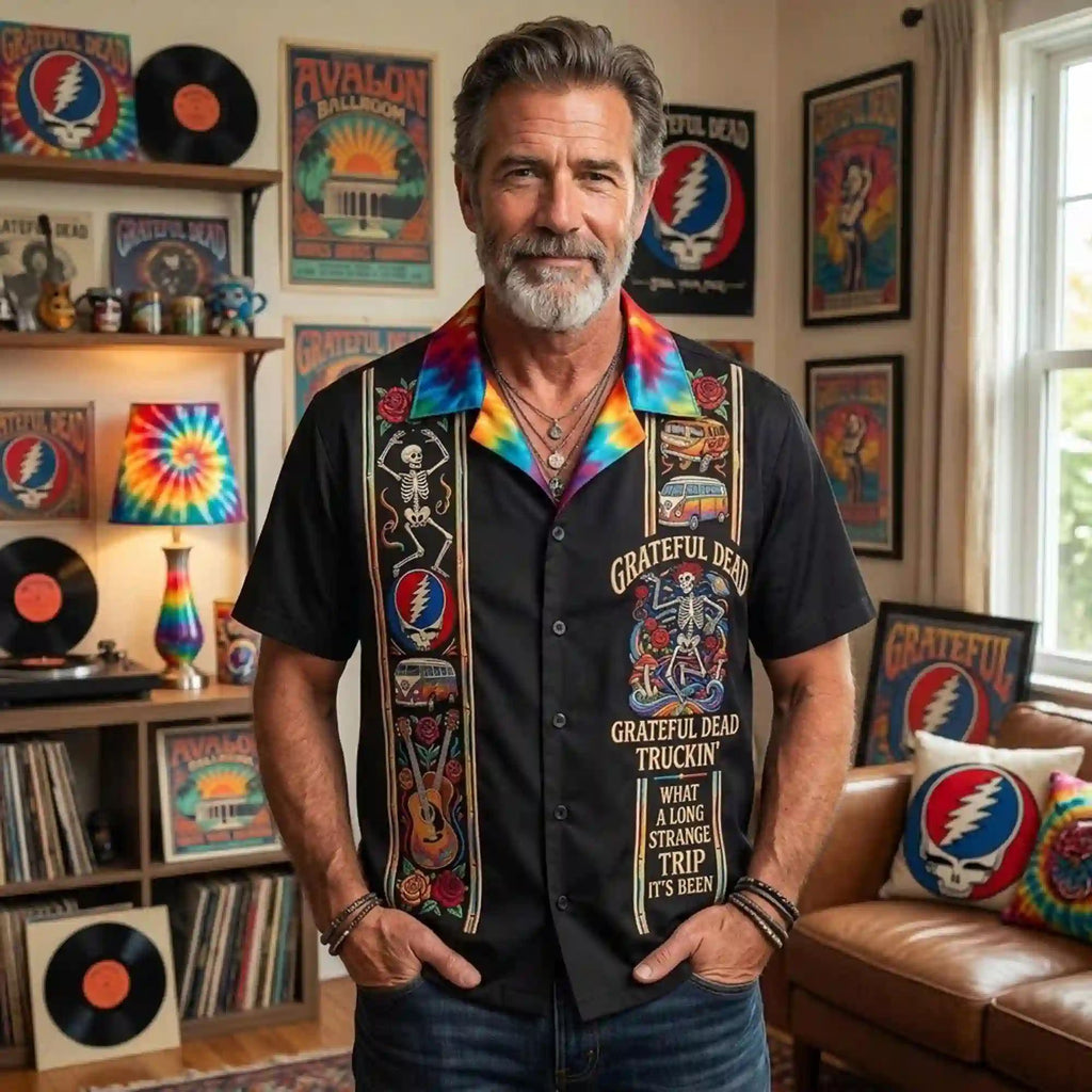 Grateful Dead Long Strange Trip Collection Hawaiian Shirt