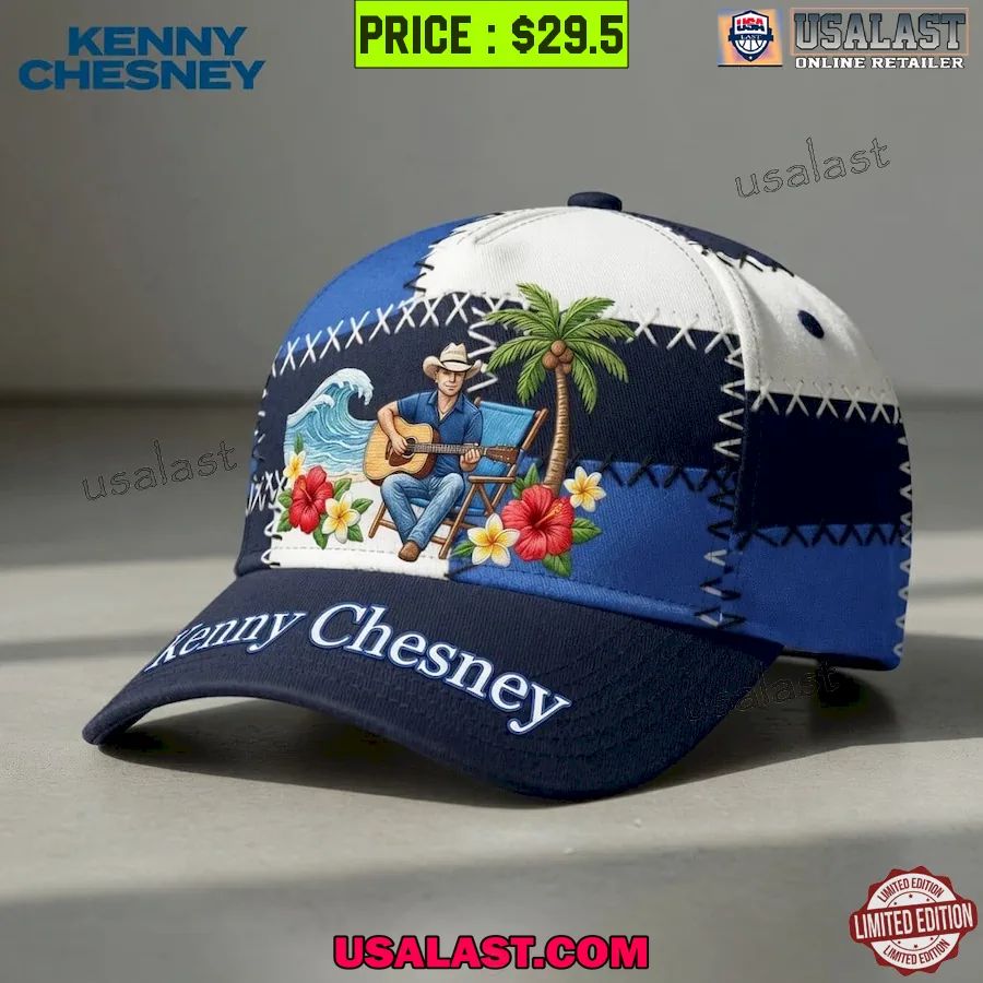 Kenny Chesney Patchwork Style Adjustable Hat