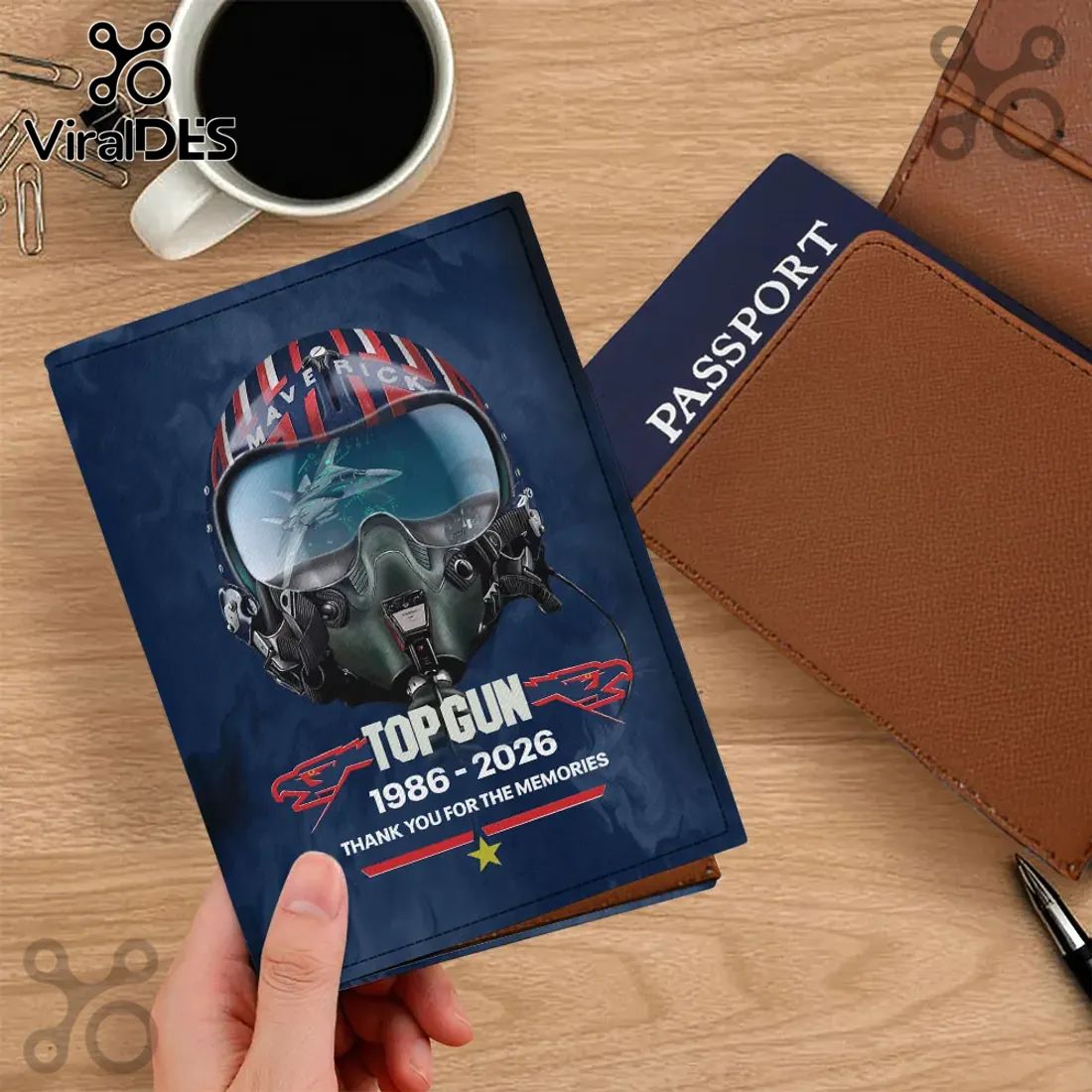 Gun 40th Anniversary 2026 Leather Passport Cover