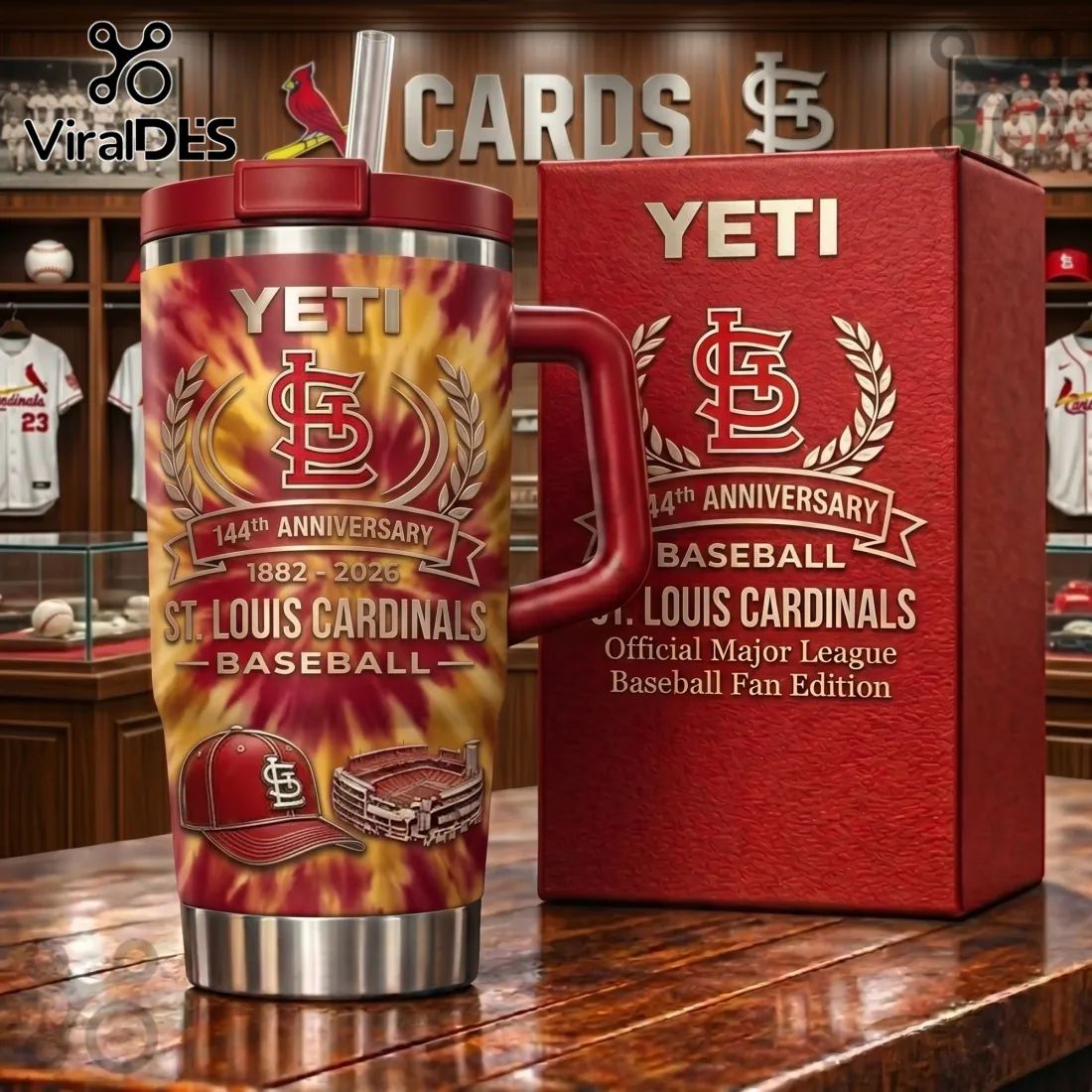 St. Louis Cardinals 144th Anniversary 1882-2026 Stanley Tumbler