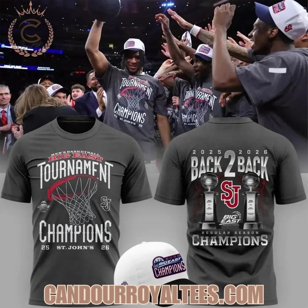St. John’s University Men’s Basketball 2026 Big East Tournament Champions Shirt