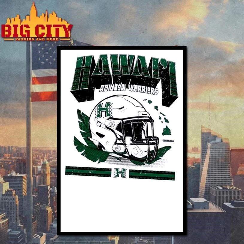 NCAA Football Hawaii Rainbow Warriors Vintage Helmet shirt