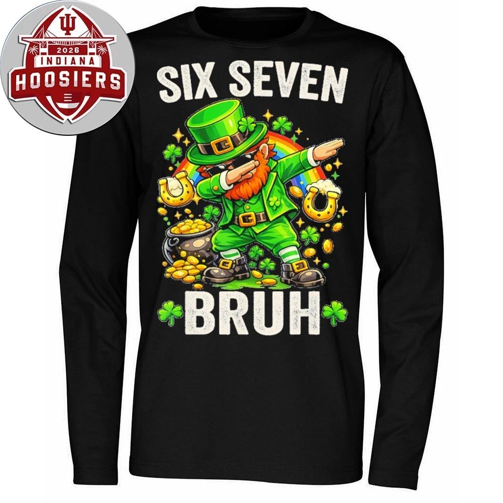 Funny 67 Meme Shamrock St Patrick’s Day Six Seven Bruh Meme T-Shirt