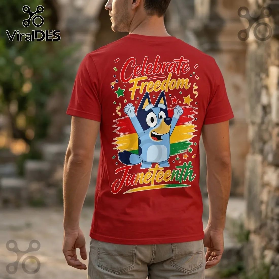 Bluey x Juneteenth Celebrate Freedom Graphic T-Shirt