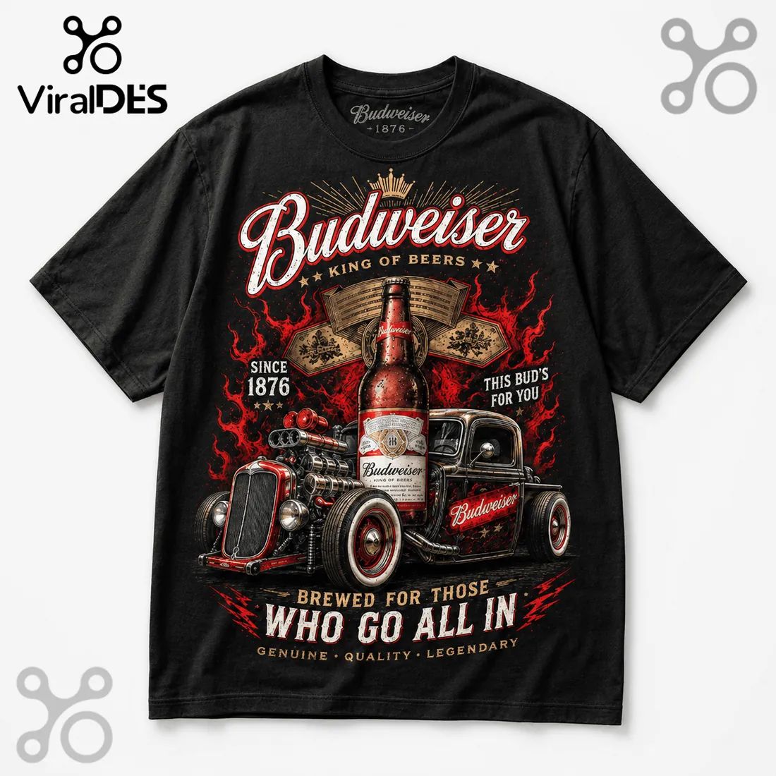 Budweiser King of Beers Vintage Truck T-Shirt