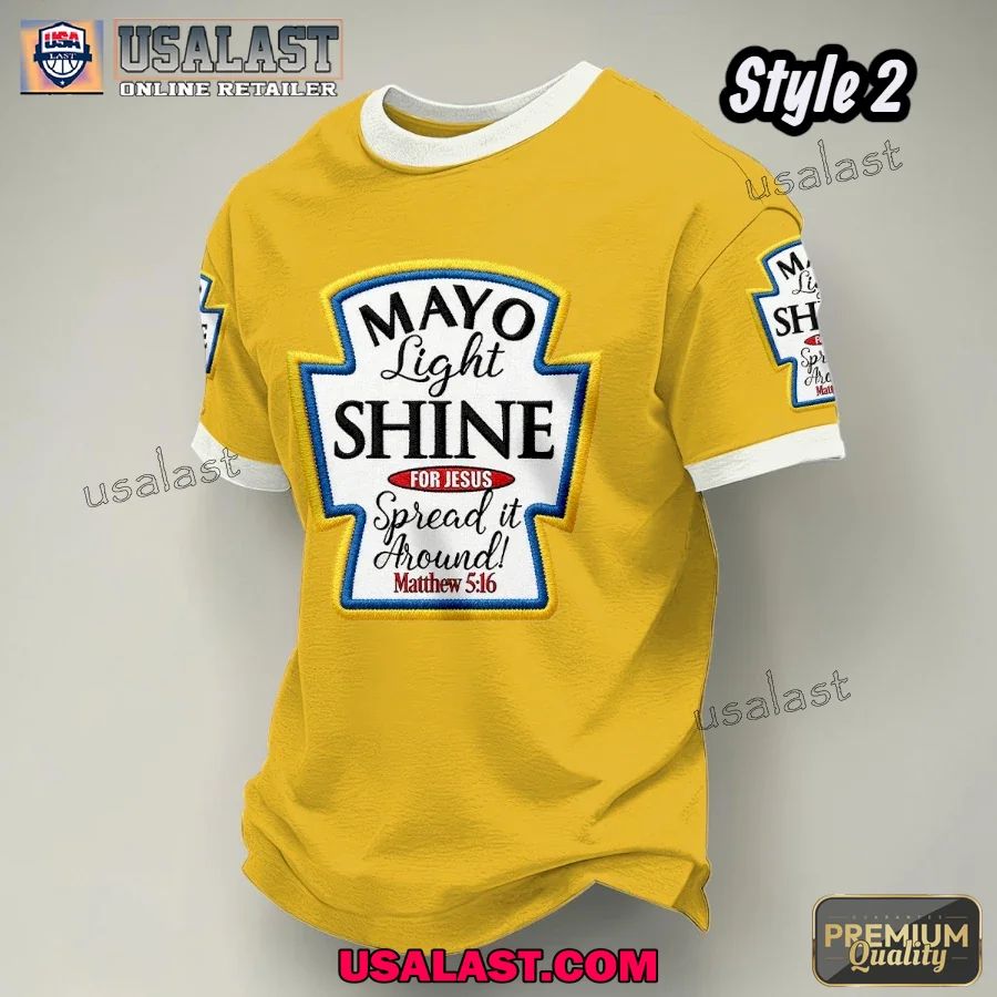 Christian Mayo Light Shine For Jesus Casual T-Shirt