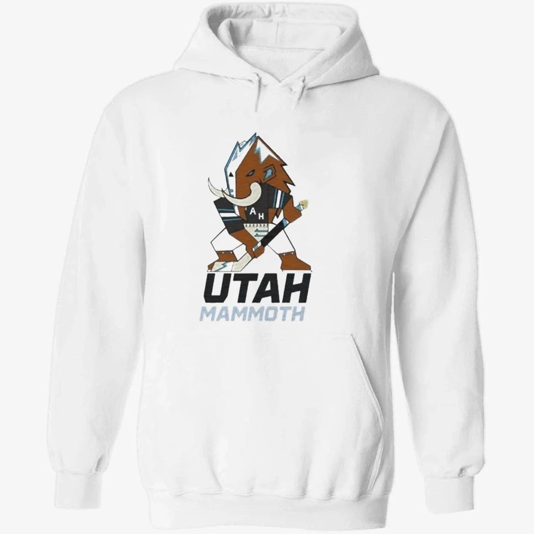 Lawson Crouse With Utah Mammoth Mascot Shirt