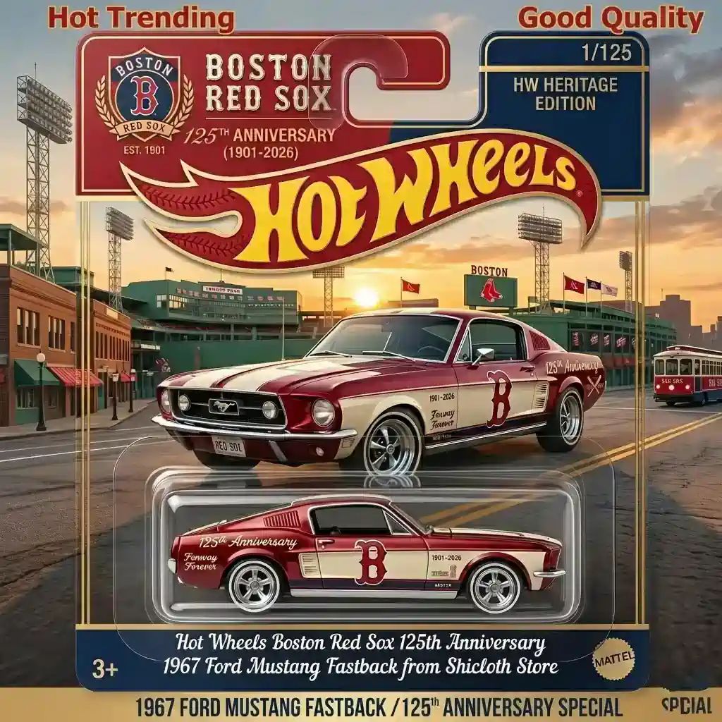 Wheels Boston Red Sox 125th Anniversary 1967 Ford Mustang Fastback