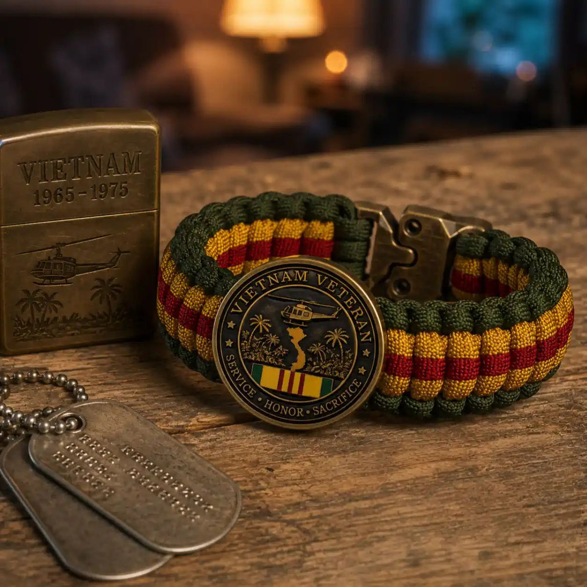 Vietnam Veteran Survival Tribute Paracord Bracelet