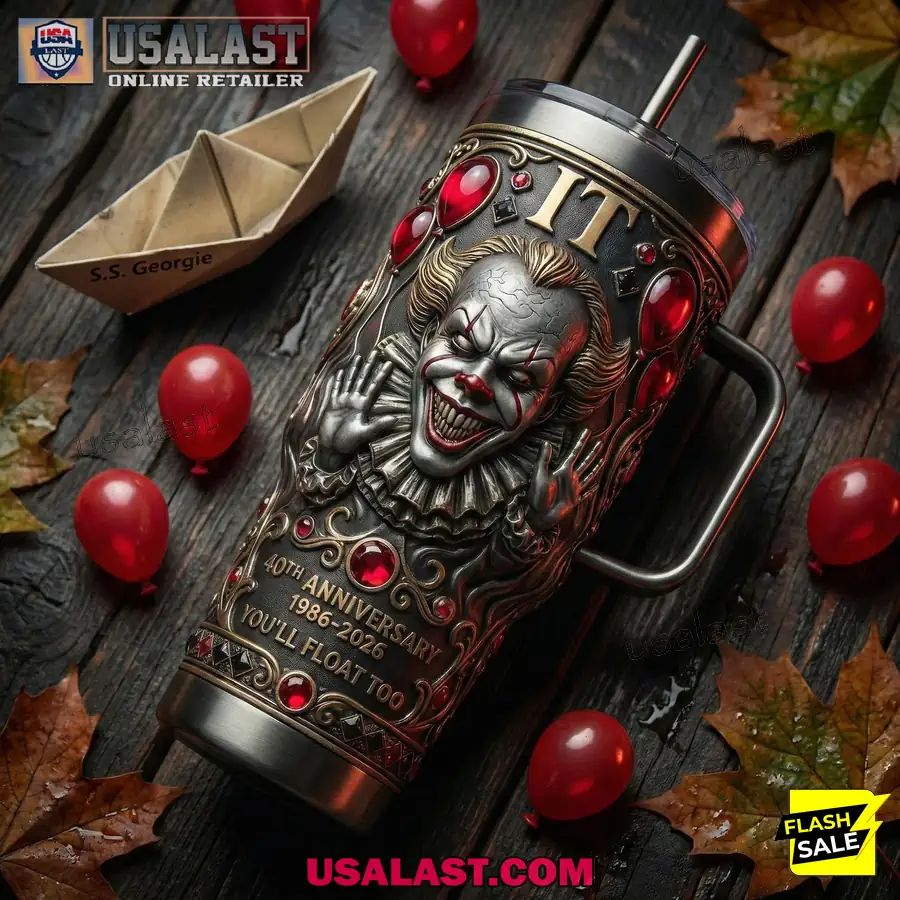 IT Pennywise 40th Anniversary 1986-2026 Tumbler Cup