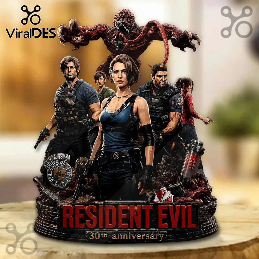 Resident Evil 30th Anniversary 3D Diorama Plaque