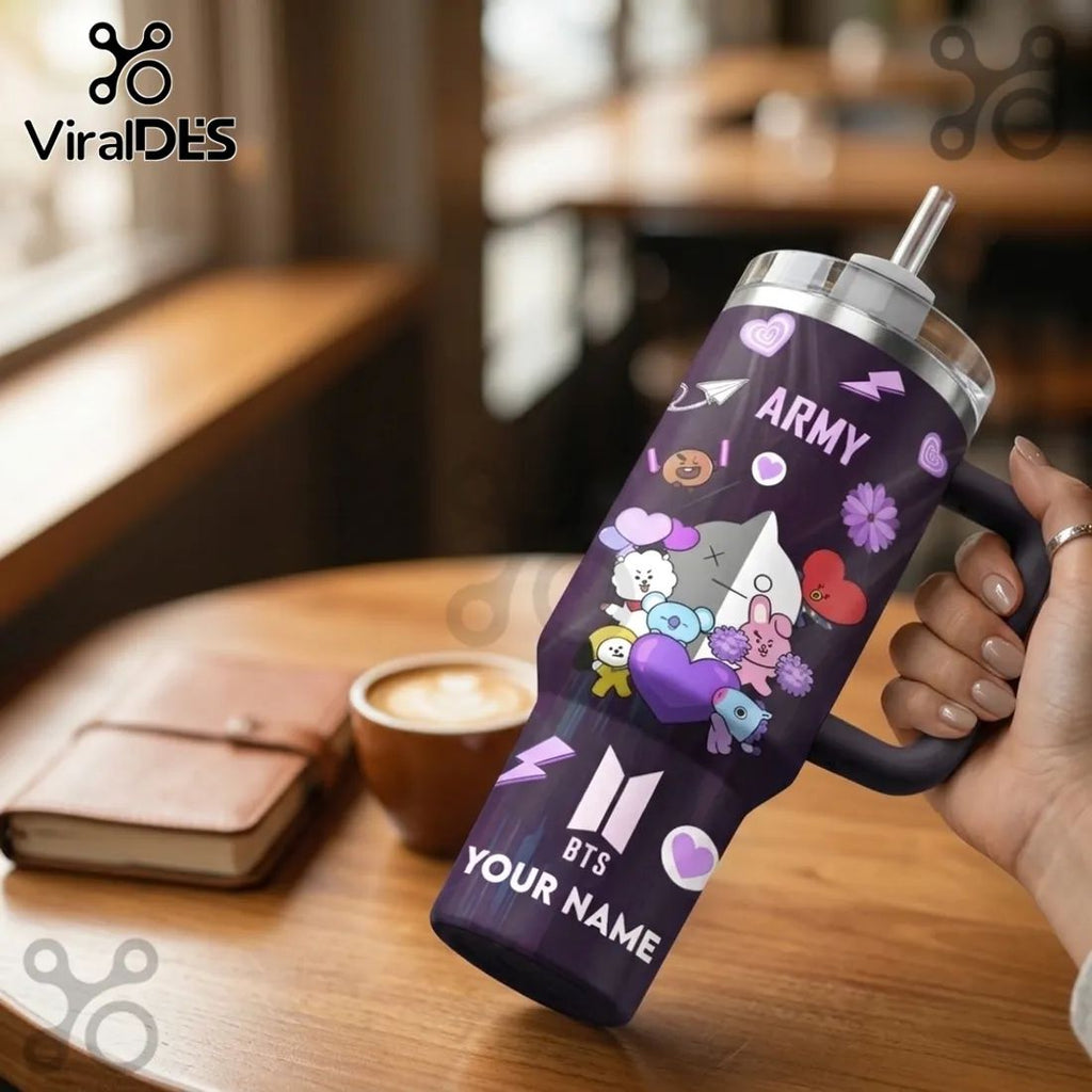 BTS Festa 2025 Custom Name Handle Tumbler