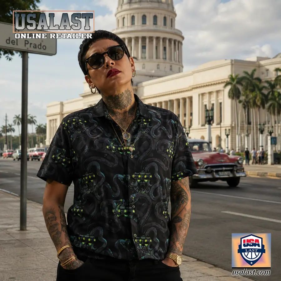 Medusa Dread Mother Short Sleeve Hawaiian Shirt