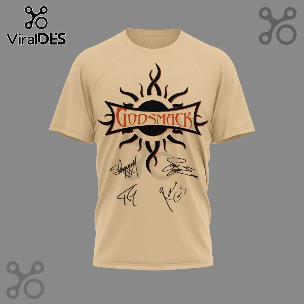 Godsmack The Rise of Rock Tour 2026 With Tour Dates Concert T-Shirt