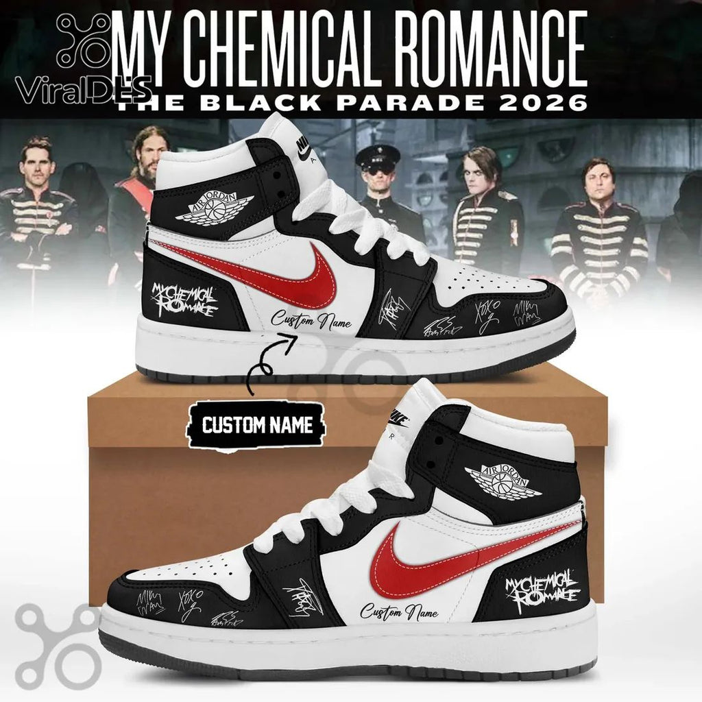 My Chemical Romance Black Parade 2026 Custom Signature High-Top Sneakers
