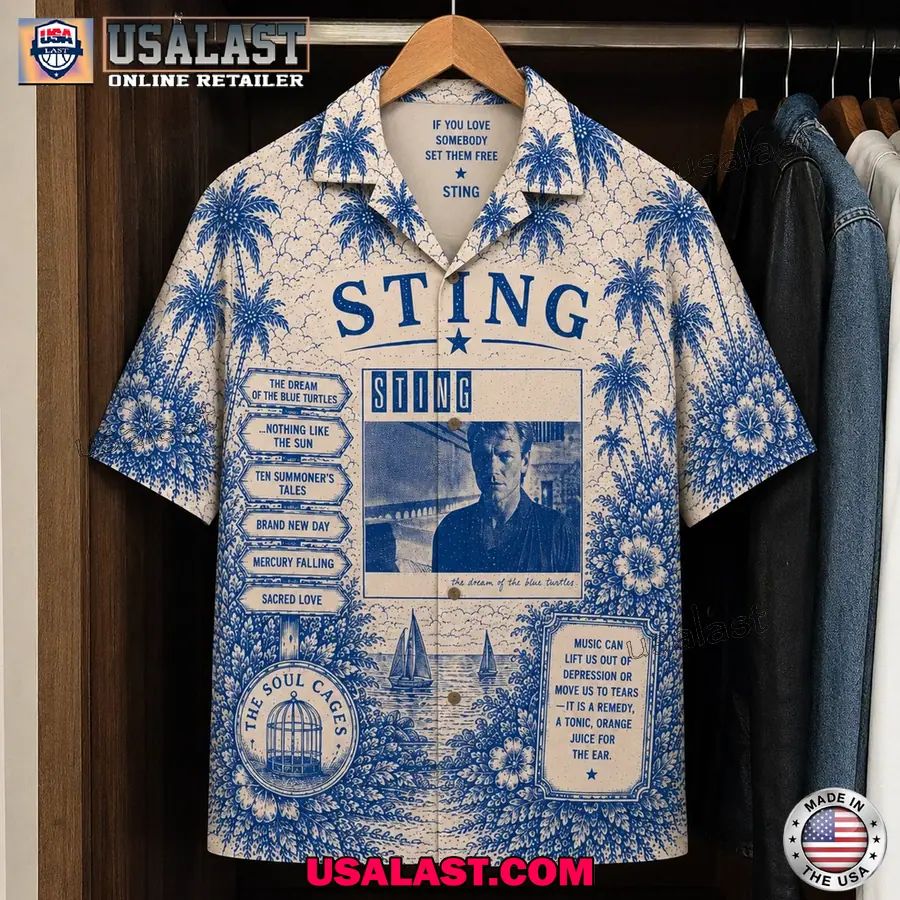 Sting Vintage Tropical Album Hawaiian Shirt