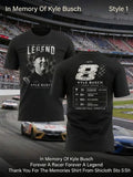 Kyle Busch The Last Lap Of A Legend Tribute Shirt