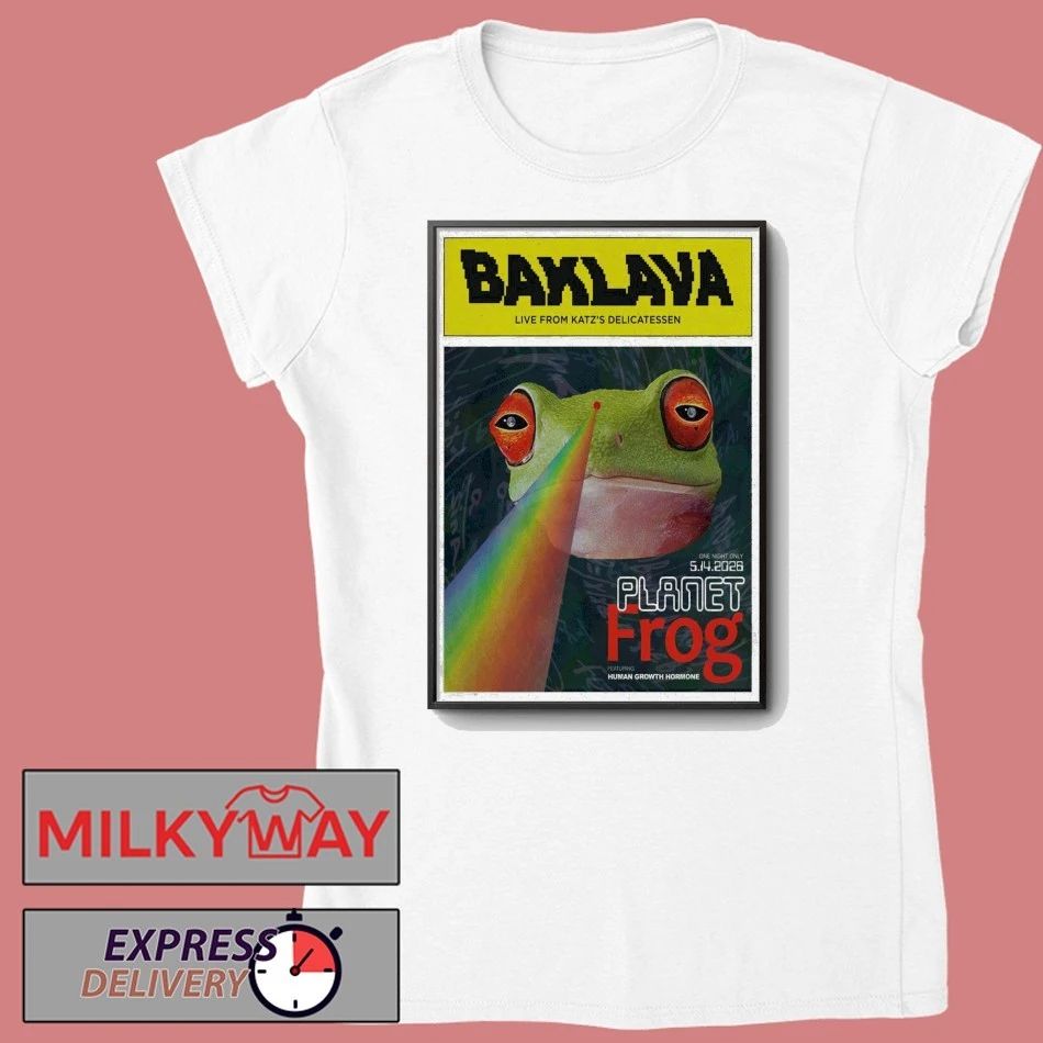 LIMITED May 15 2026 Baklava Poster Planet Frog TOUR shirt