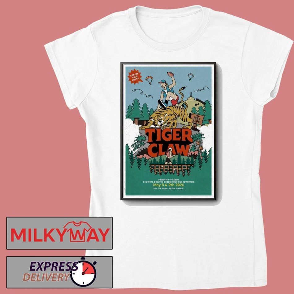 May 8-9 2026 Tiger Claw The Ascent Poster Tour shirt