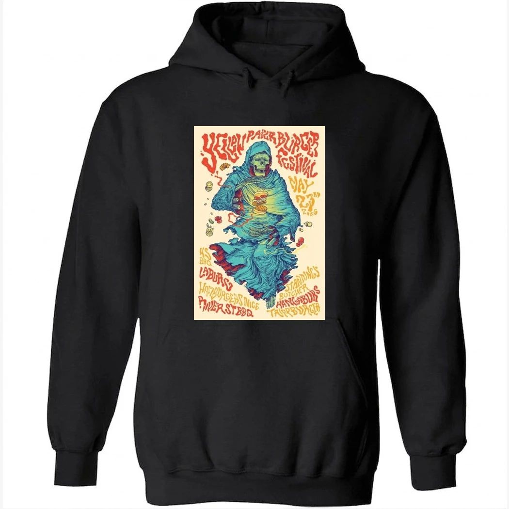 Yellow Paper Burger Fest Tour 2026 Los Angeles Poster Shirt