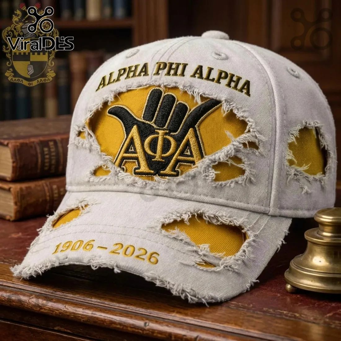 Alpha Phi Alpha 1906-2026 Anniversary Distressed Baseball Cap