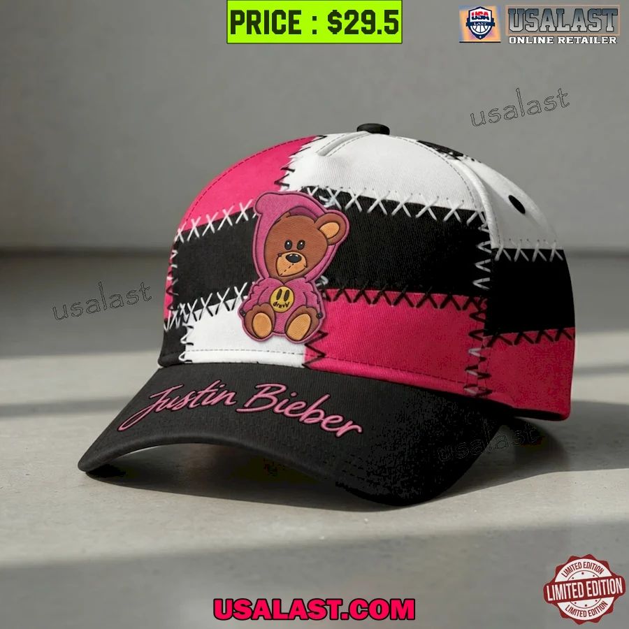 Justin Bieber Patchwork Style Adjustable Hat