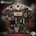 Ramones Hey Ho Let’s Go Vintage Hawaiian Shirt