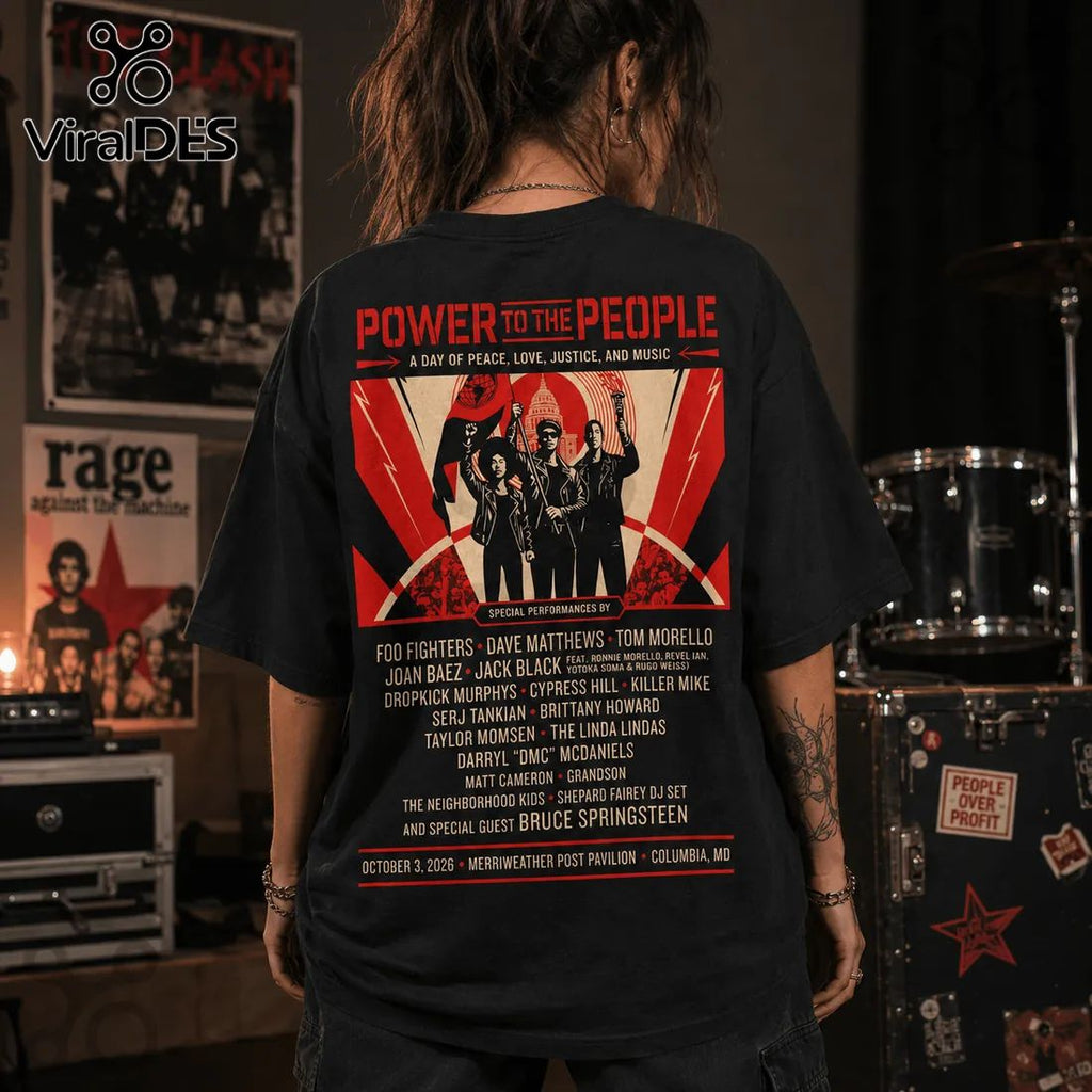 Power to the People 2026 Concert Music Festival T-Shirt