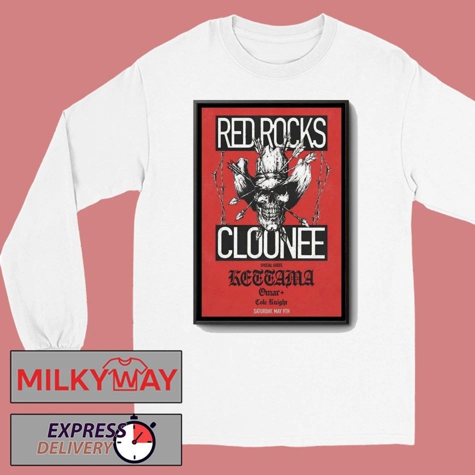 Cloonee May 9 2026 Red Rocks Amphitheatre in Morrison CO Poster shirt