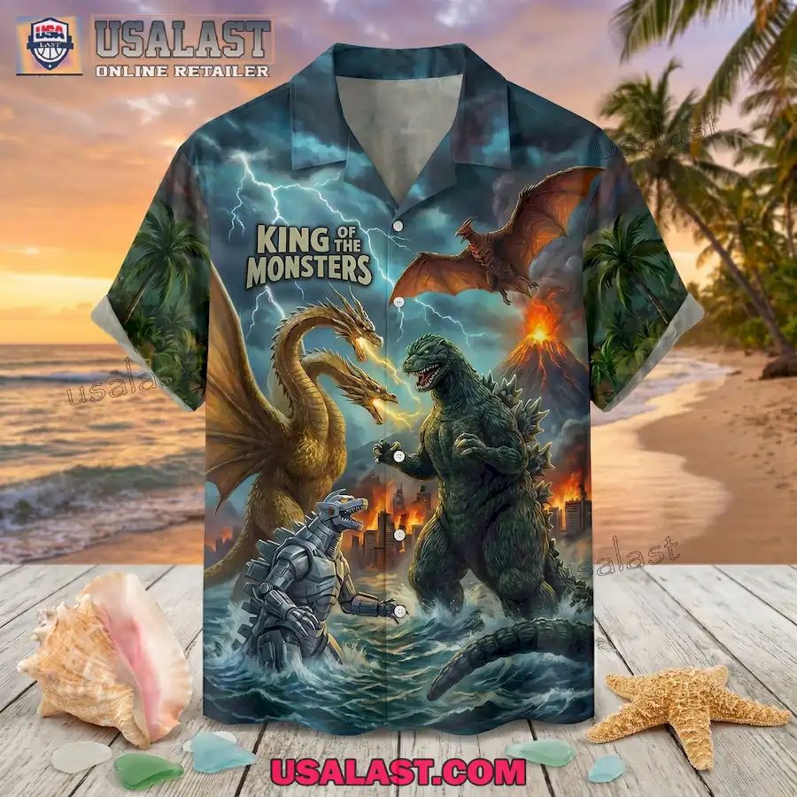 Godzilla King Of The Monsters Premium Hawaiian Shirt