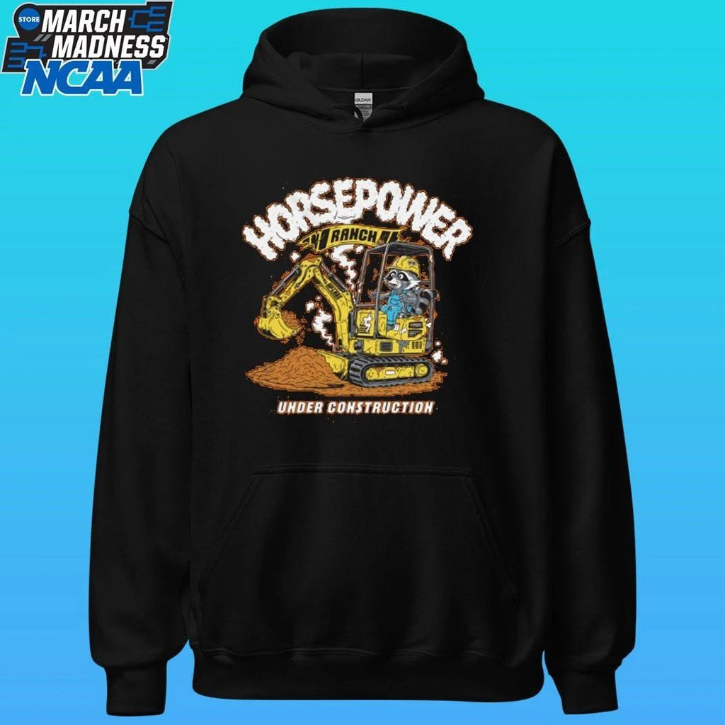 Racoon Horsepower Ranch Under Construction Shirt