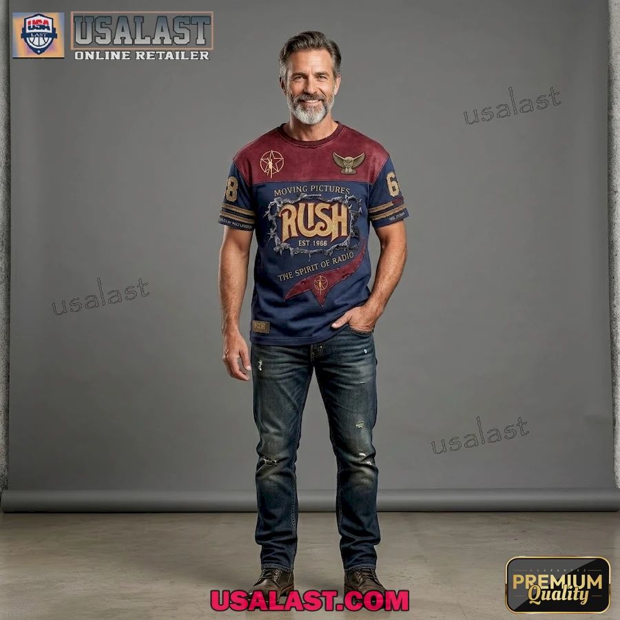 Rush Rock Band Printed All Over Printed T-Shirt