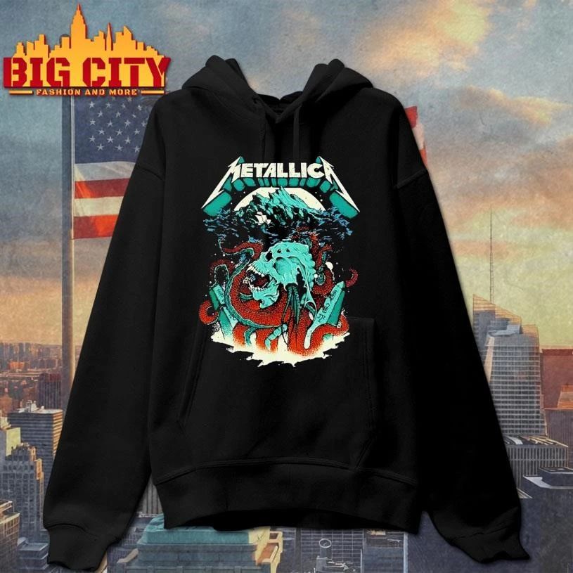 Metallica M72 World Tour 2026 Kraken Skull Head With Dates Shirt