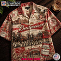 Budweiser King of Beers Vintage Hawaiian Shirt