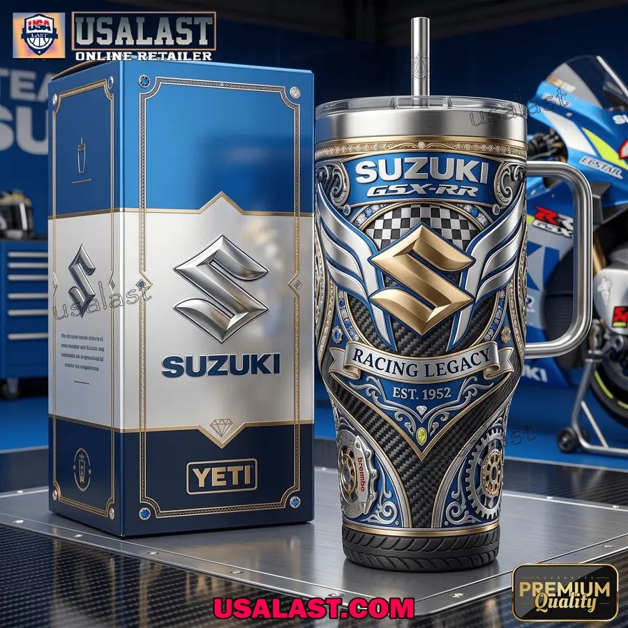 Suzuki Racing Legacy Tumbler With Handle