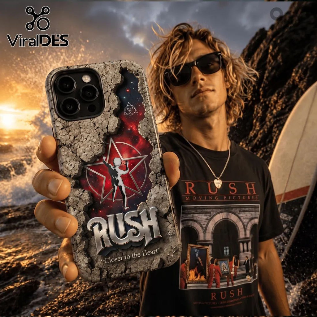 Rush Starman Closer to the Heart Stone Texture Phone Case