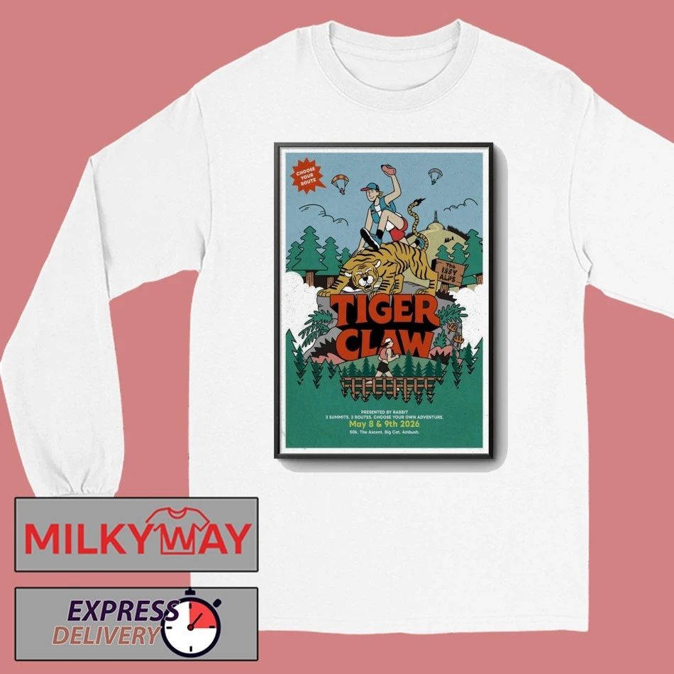 May 8-9 2026 Tiger Claw The Ascent Poster Tour shirt