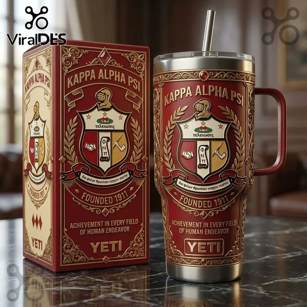 Yeti x Kappa Alpha Psi 40oz Stanley Tumbler