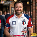 England Football WC 2026 Printed Polo Shirt