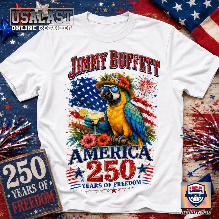 Jimmy Buffett Bless America 250th Anniversary 3D T-Shirt
