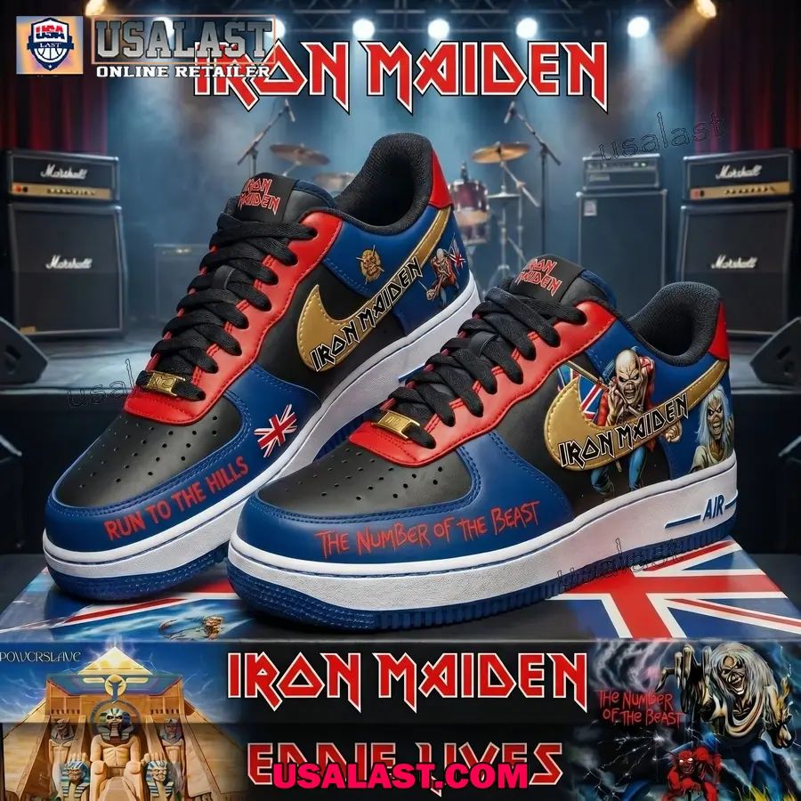 Iron Maiden The Number Of The Beast Air Force 1 Sneakers Shoes