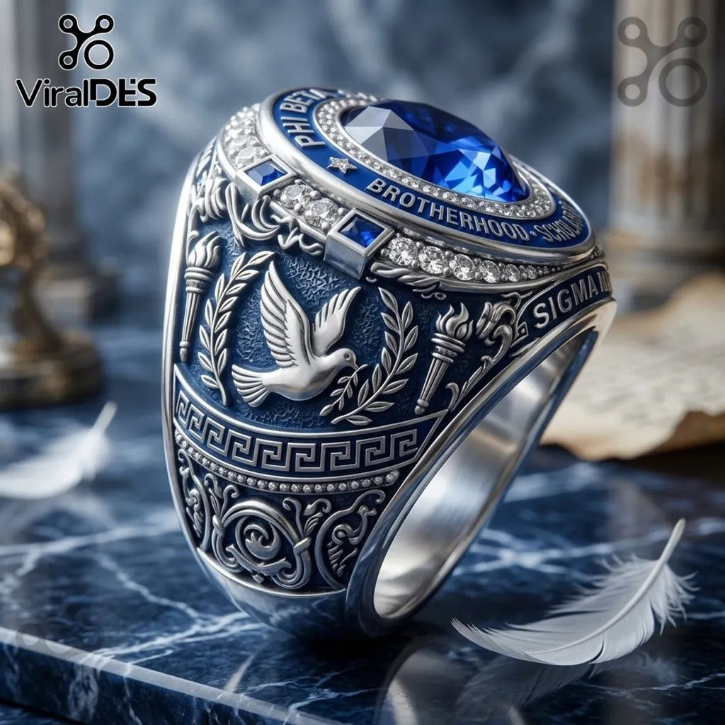 Phi Beta Sigma Brotherhood Scholarship Engraved Ring