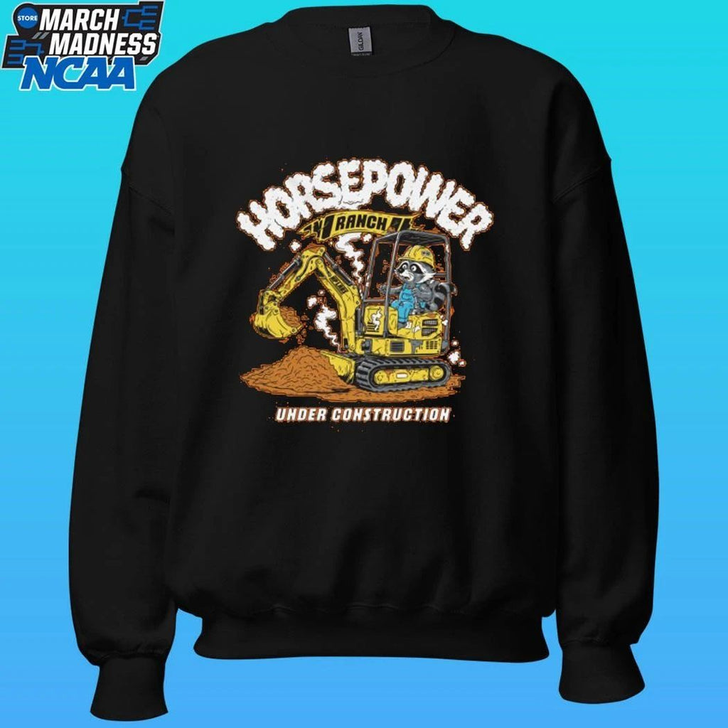 Racoon Horsepower Ranch Under Construction Shirt